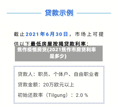 焦作疫情房贷(2021焦作市房贷利率是多少)